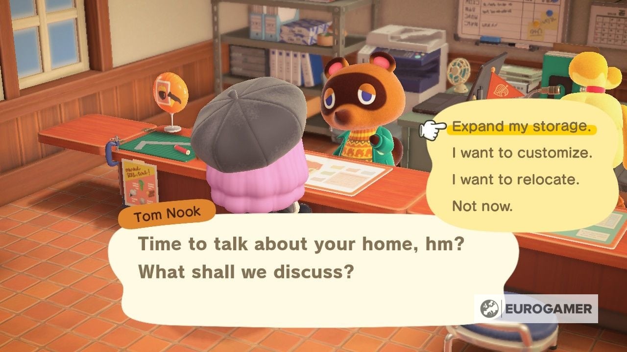 Animal Crossing Inventory and Storage upgrades How to expand and